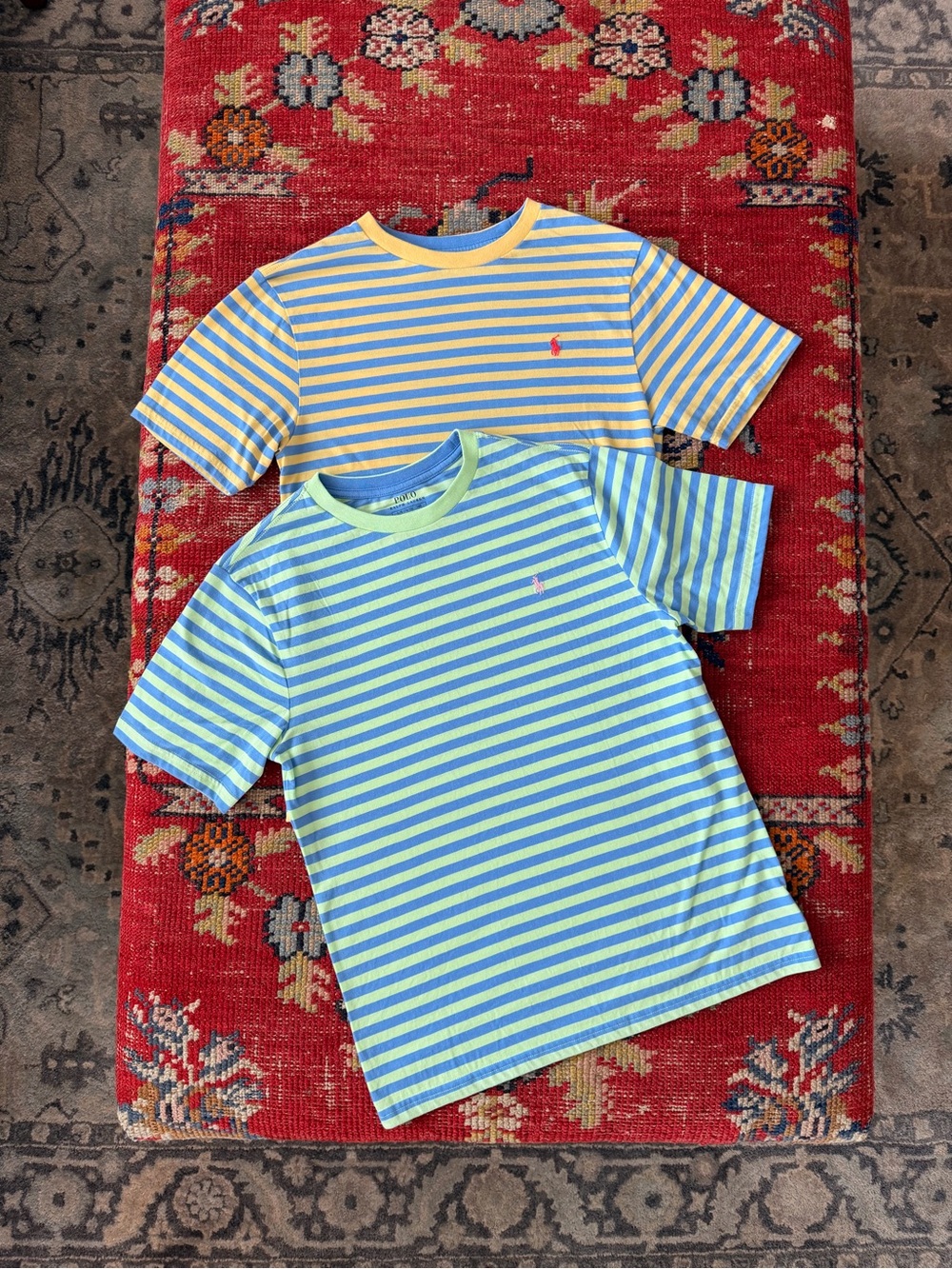 Ralph Lauren Boys Striped Short Sleeve Tees Size Large